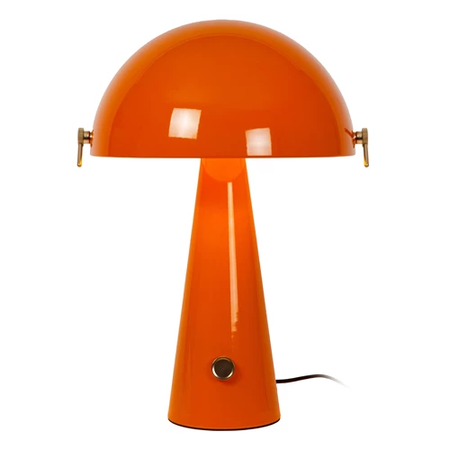 Lucide BARONE - Lampe de table - Ø 38 cm - 1xE27 - Orange | Vibes - détail 1